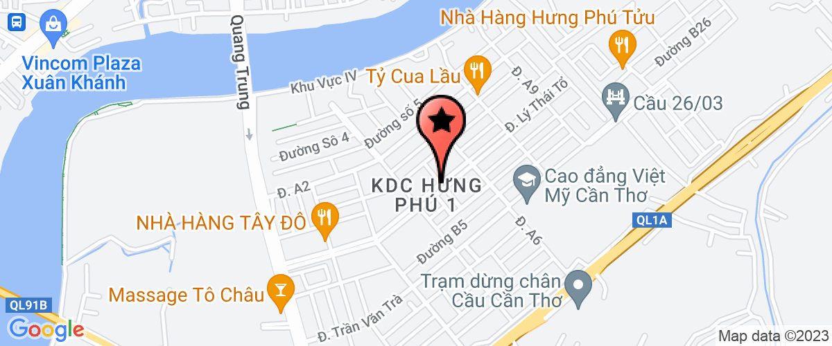 Bản đồ đến địa chỉ Công Ty Trách Nhiệm Hữu Hạn Hoàng Long Ta - Chi Nhánh Cần Thơ