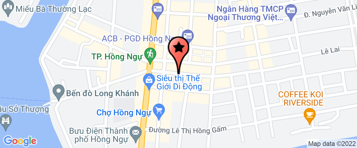 Bản đồ đến địa chỉ Công Ty Trách Nhiệm Hữu Hạn Một Thành Viên Tiệm Vàng Kim Hoa Nhung
