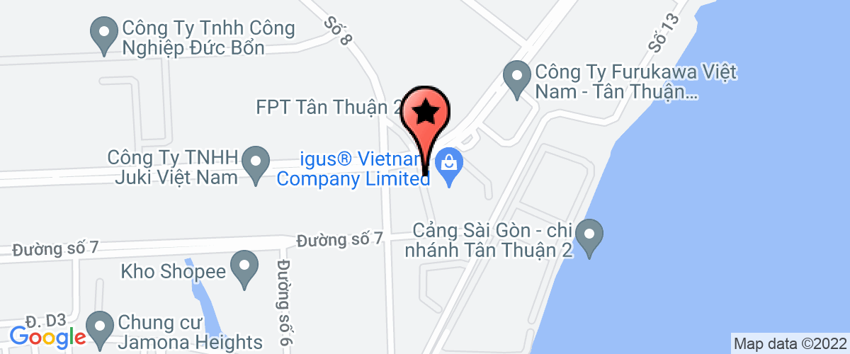 Bản đồ đến địa chỉ Công Ty TNHH Dịch Vụ Kỹ Thuật Và Quản Lý Ngành Giầy Hong Fu