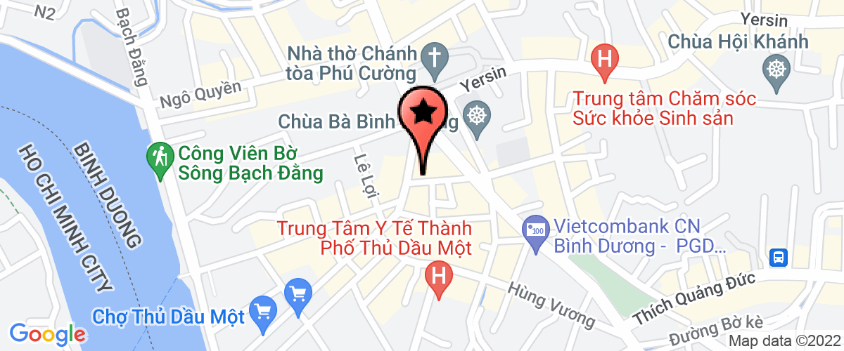Bản đồ đến địa chỉ Công ty CP Văn Hoá Tổng Hợp Bình Dương - Nhà Sách Bình Dương
