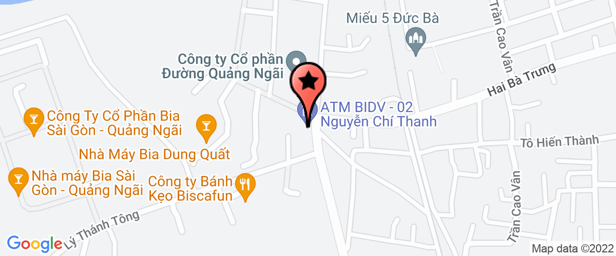 Bản đồ đến địa chỉ Trung Tâm Nghiên Cứu ứng Dụng Đậu Nành Vinasoy - Chi Nhánh Công Ty Cổ Phần Đường Quảng Ngãi