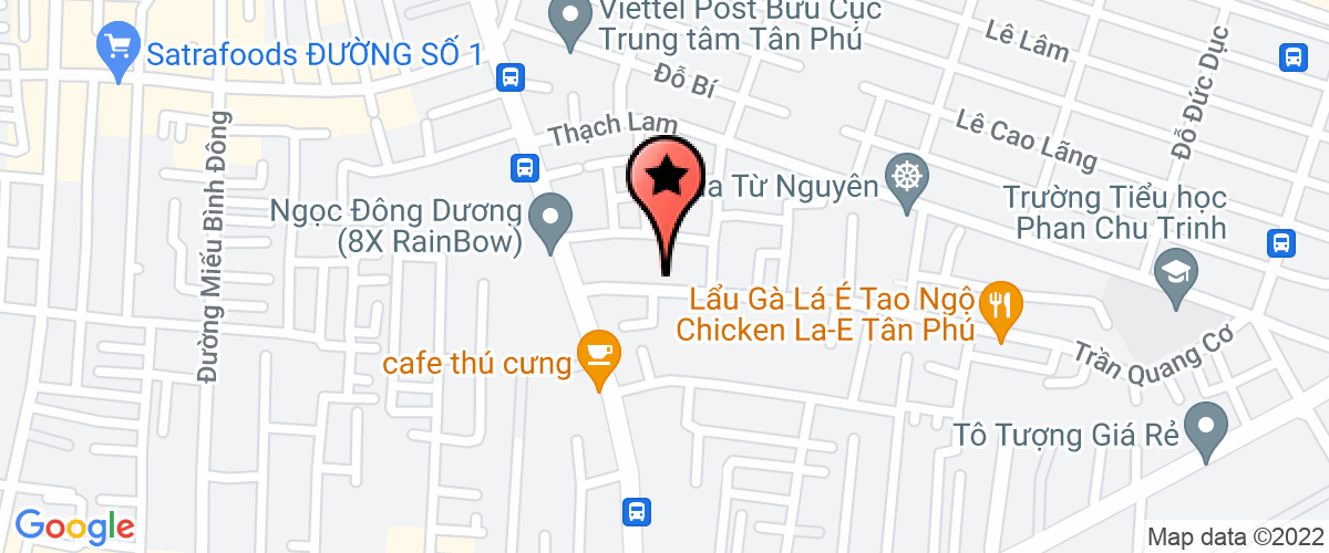 Bản đồ đến địa chỉ Công Ty TNHH Thương Mại Và Sản Xuất Thanh Đức