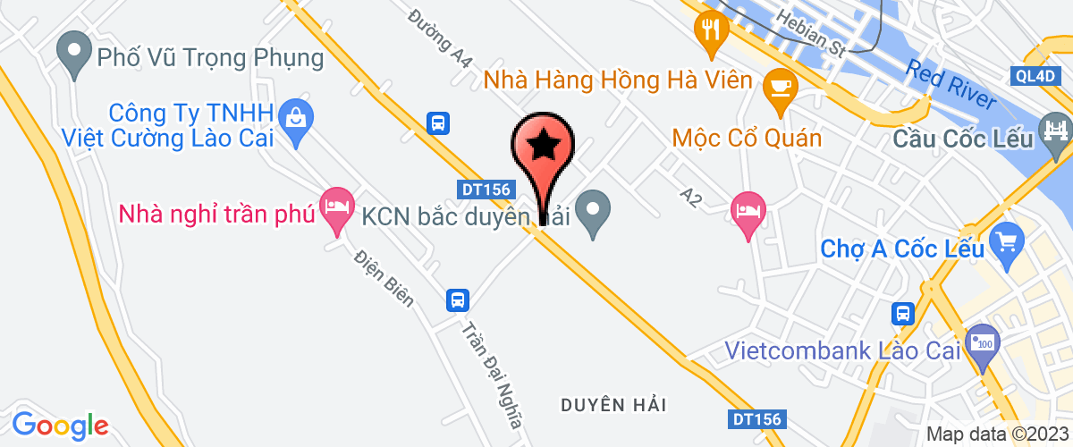 Bản đồ đến địa chỉ Công Ty TNHH Một Thành Viên Vận Tải Đường Sắt Hà Nội - Chi Nhánh Vận Tải Đường Sắt Lào Cai