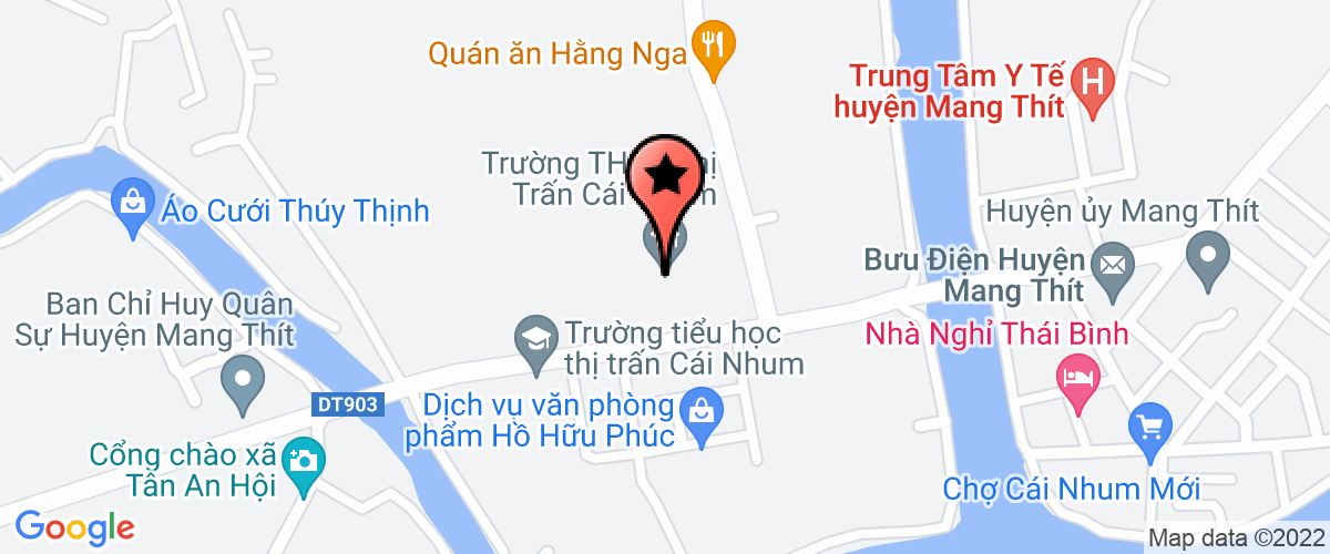 Bản đồ đến địa chỉ Trường THCS Thị trấn Cái Nhum