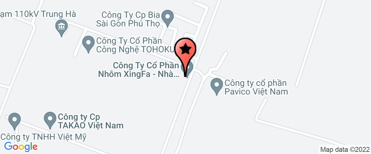 Bản đồ đến địa chỉ Công Ty CP Sản Xuất & Kinh Doanh Lâm Sản Việt Hàn Phú Thọ