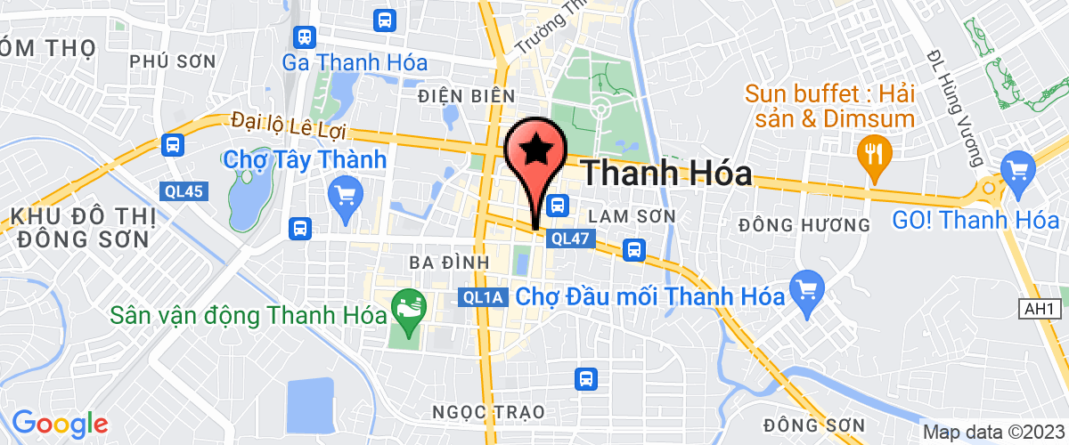 Bản đồ đến địa chỉ Công ty xây dựng công trình141- Thanh Hoá