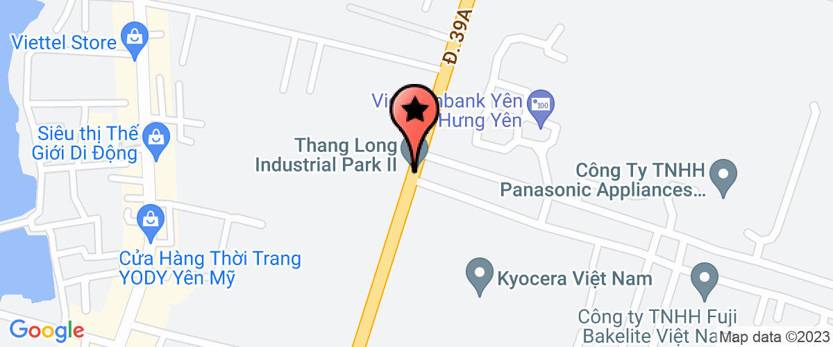 Bản đồ đến địa chỉ Công ty TNHH khu công nghiệp Thăng Long II ( Nộp thay nhà thầu )