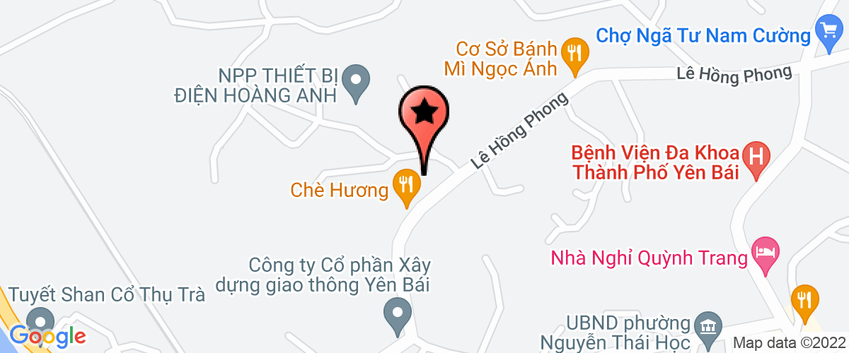 Bản đồ đến địa chỉ Công Ty Cổ Phần Môi Trường Và Công Trình Đô Thị Yên Bái