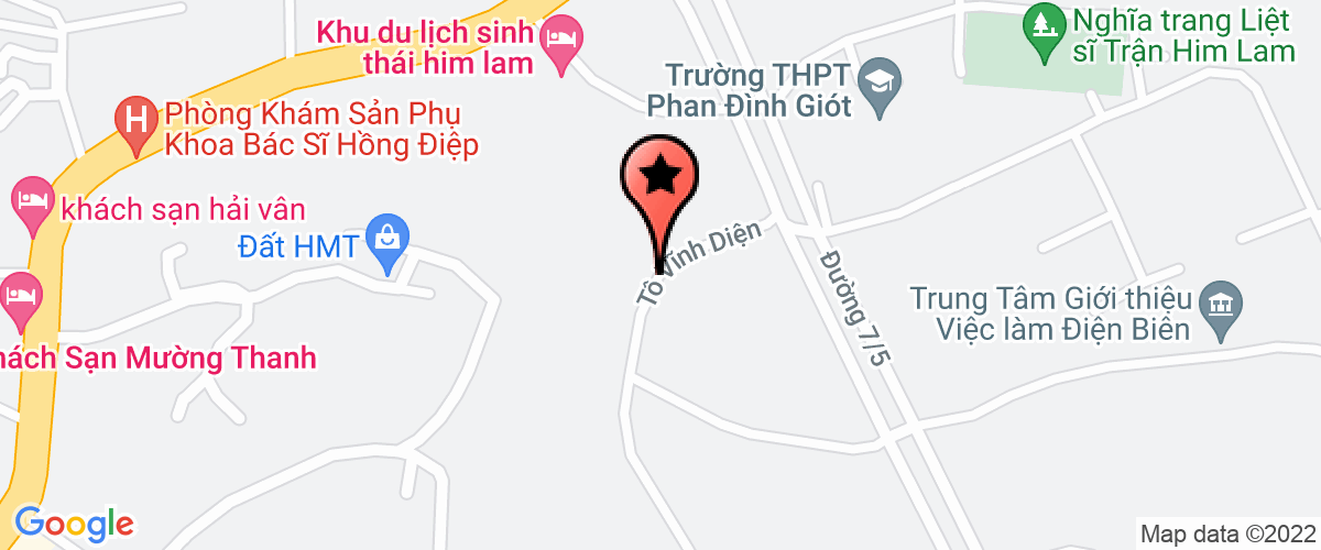 Bản đồ đến địa chỉ Công Ty TNHH Đầu Tư Và Xây Dựng Hùng Dũng Điện Biên