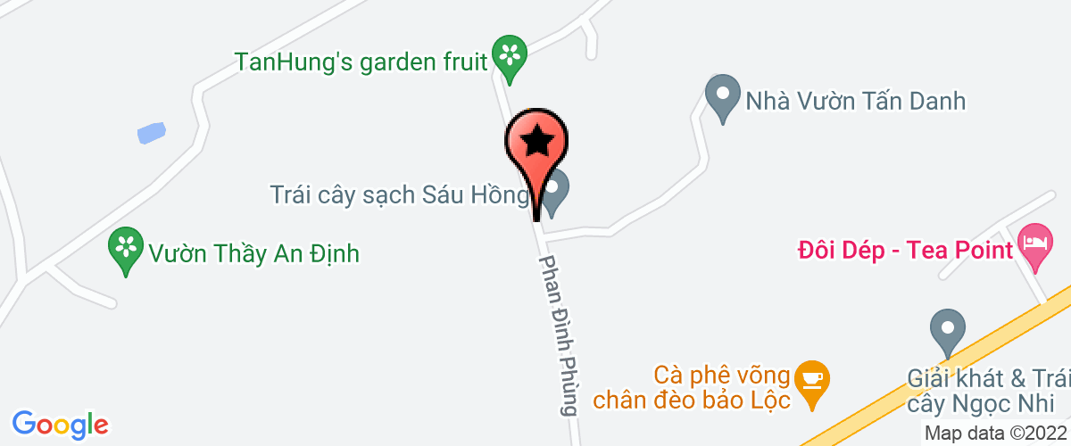 Bản đồ đến địa chỉ Công Ty Trách Nhiệm Hữu Hạn Một Thành Viên Nhôm Lâm Đồng - Vinacomin
