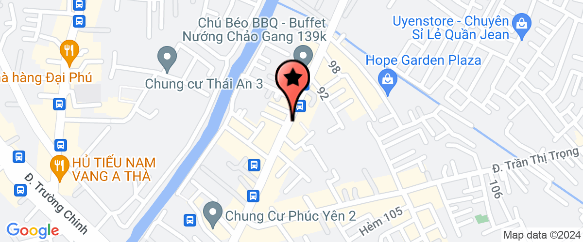 Bản đồ đến địa chỉ Cty TNHH Dịch Vụ Bất Động Sản Hoài Nam