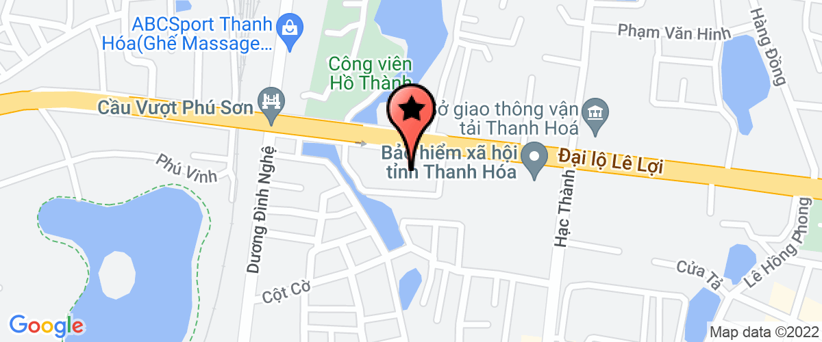 Bản đồ đến địa chỉ Công Ty Cổ Phần Tư Vấn Xây Dựng, Giao Thông Và Đào Tạo Nhân Lực Thanh Hóa