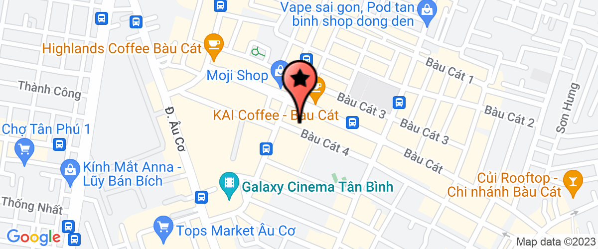 Bản đồ đến địa chỉ Chi Nhánh Thành Phố Hồ Chí Minh - Công Ty TNHH Song Bích