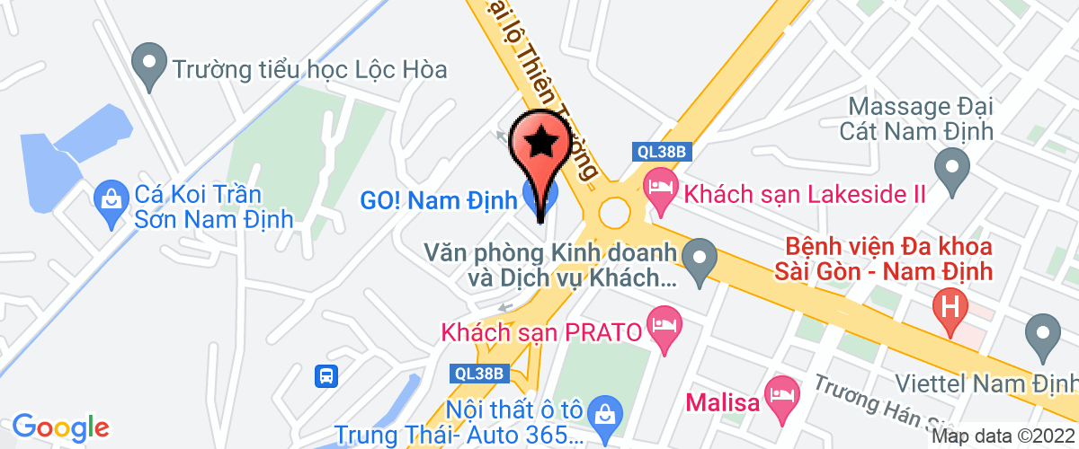 Bản đồ đến địa chỉ Văn Phòng Đại Diện Số 1 Tại Nam Định - Công Ty TNHH Thương Mại Rồng Vàng Châu Á