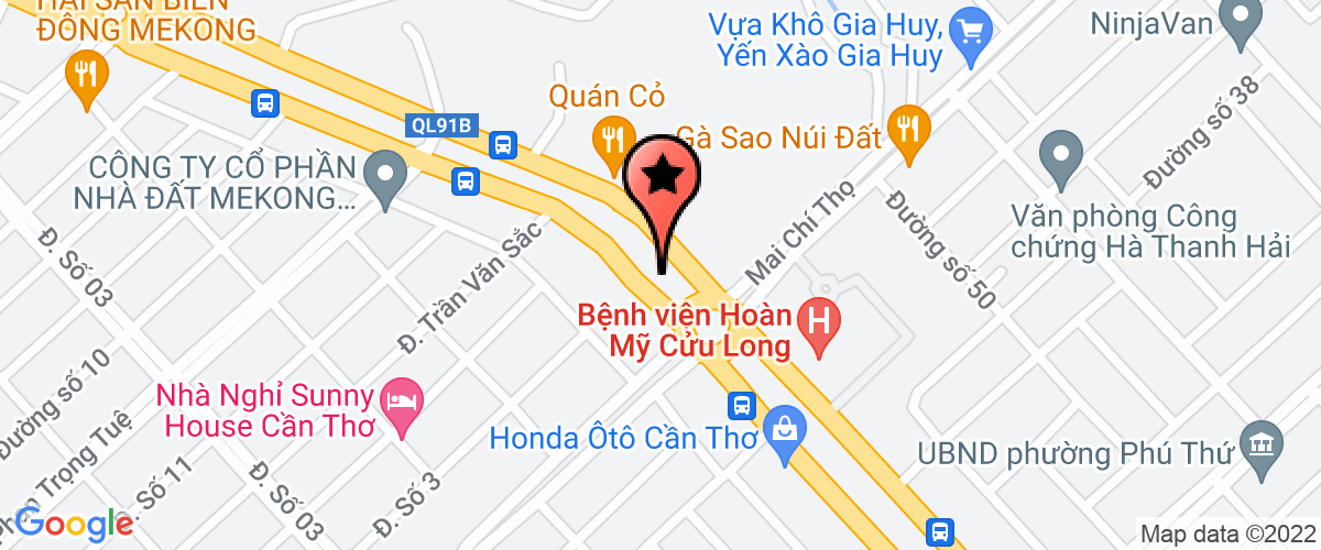 Bản đồ đến địa chỉ Công Ty TNHH Trung Tâm Thiền Định Dasira Narada Cần Thơ