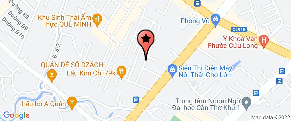 Bản đồ đến địa chỉ Công Ty TNHH Trường An Cần Thơ