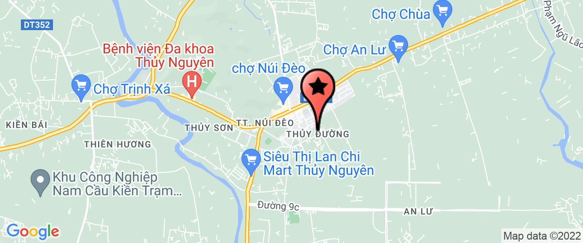 Bản đồ đến địa chỉ Công ty trách nhiệm hữu hạn cơ khí thương mại Thuỷ Nguyên