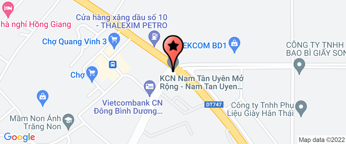 Bản đồ đến địa chỉ Công Ty TNHH Một Thành Viên Bao Bì Giấy Dương Nguyễn