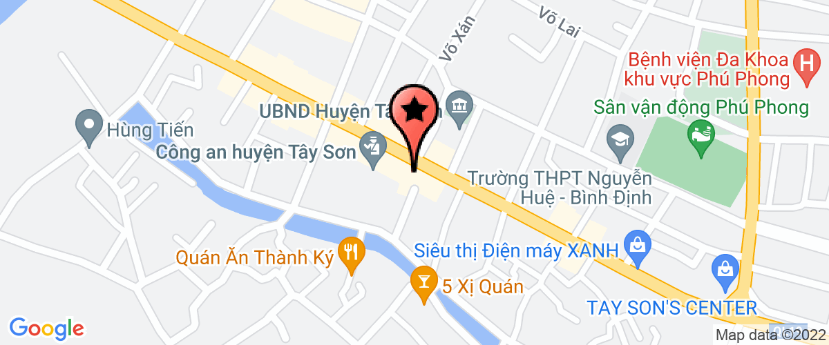 Bản đồ đến địa chỉ Công an huyện Tây Sơn