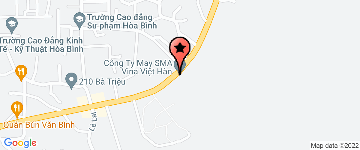 Bản đồ đến địa chỉ Công Ty Cổ Phần May Xuất Nhập Khẩu Sma Vina Việt-Hàn