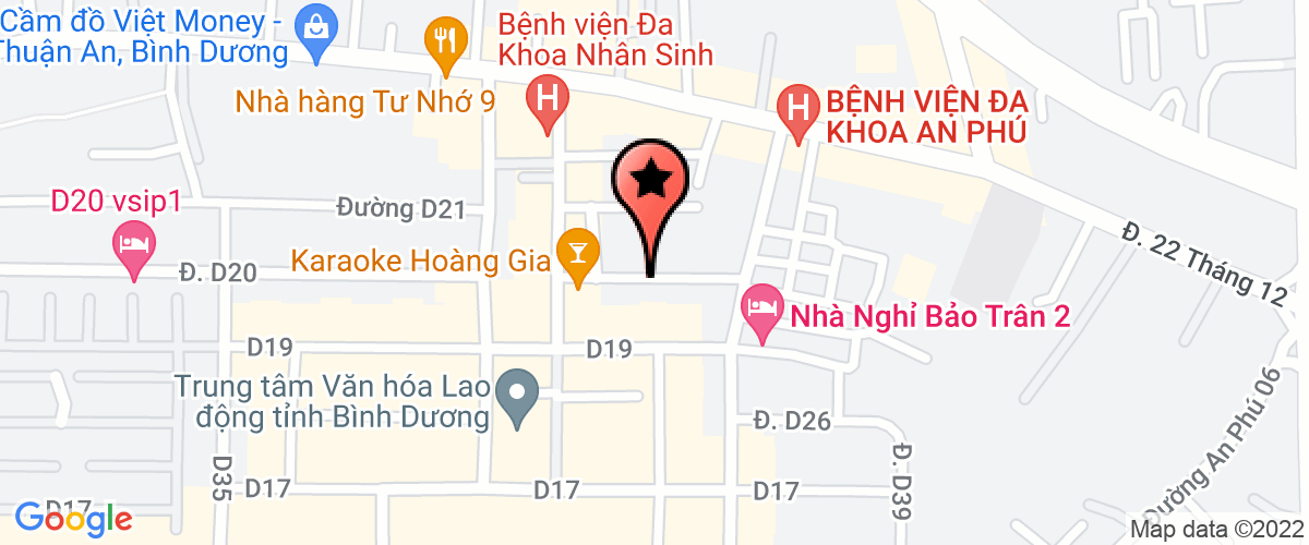 Bản đồ đến địa chỉ Công Ty TNHH Khả Cửu