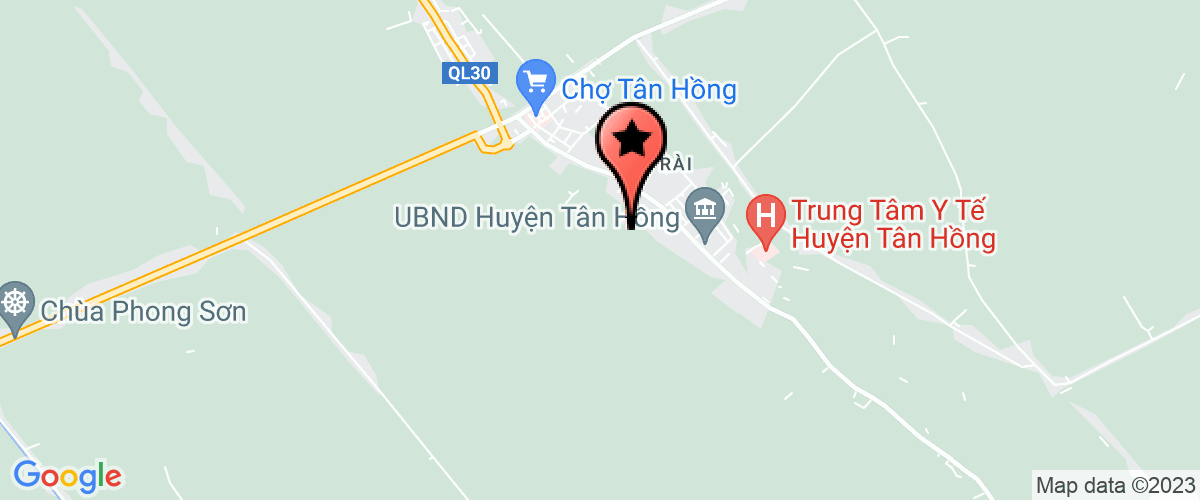 Bản đồ đến địa chỉ Nhà máy nước huyện Tân Hồng