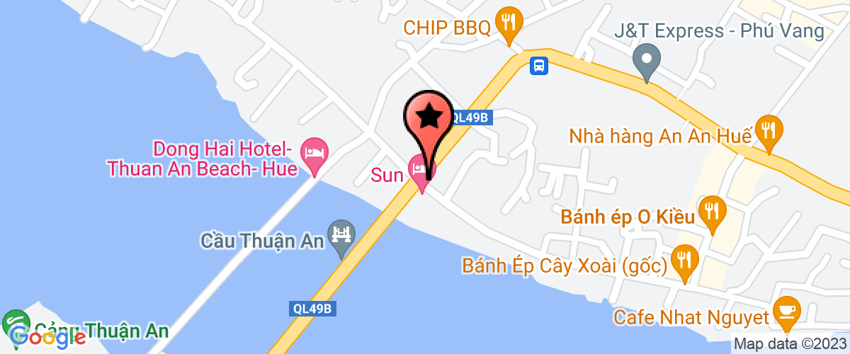 Bản đồ đến địa chỉ Chi Nhánh Công Ty TNHH Sản Xuất - Thương Mại - Dịch Vụ Bạch Việt - Resort Bavico Tam Giang Huế
