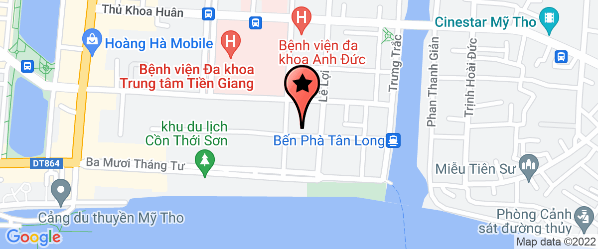 Bản đồ đến địa chỉ Sở Văn Hoá Thể Thao Và Du Lịch Tiền Giang