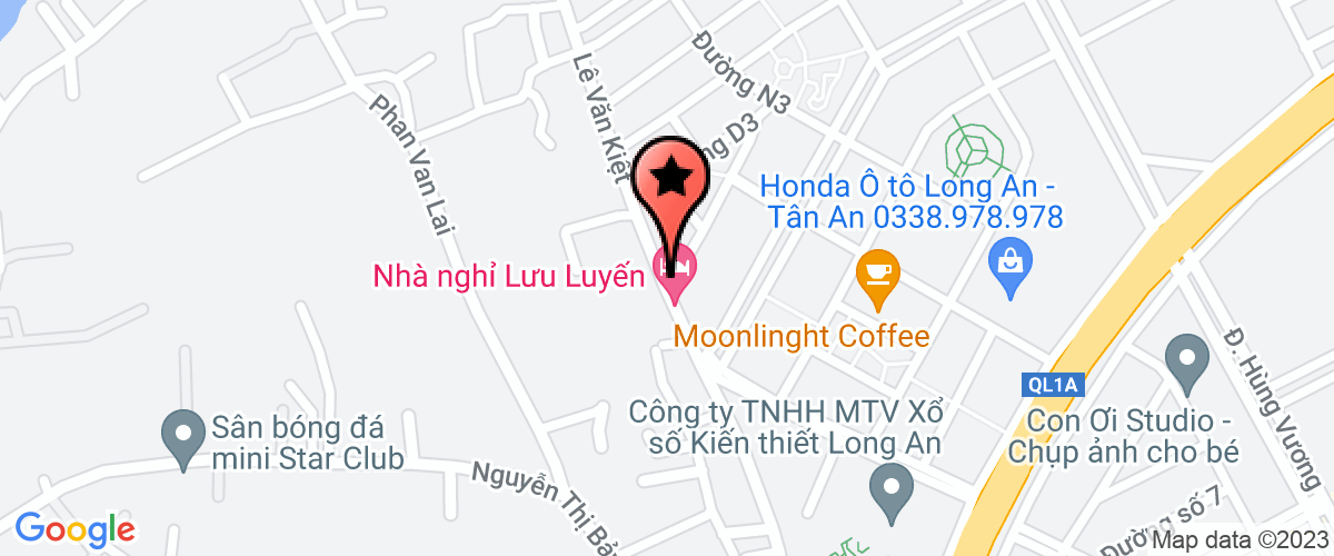 Bản đồ đến địa chỉ Chi Nhánh Công Ty TNHH Vật Liệu Xây Dựng Luận Hà - Cửa Hàng Vật Liệu Cây Dựng Lê Văn Kiệt