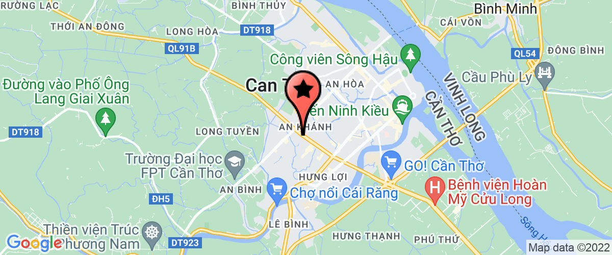 Bản đồ đến địa chỉ Chi Nhánh 5 - Công Ty Cổ Phần Thương Nghiệp Tổng Hợp Cần Thơ