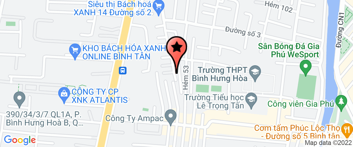 Bản đồ đến địa chỉ Công Ty TNHH Môi Trường Thanh Thùy