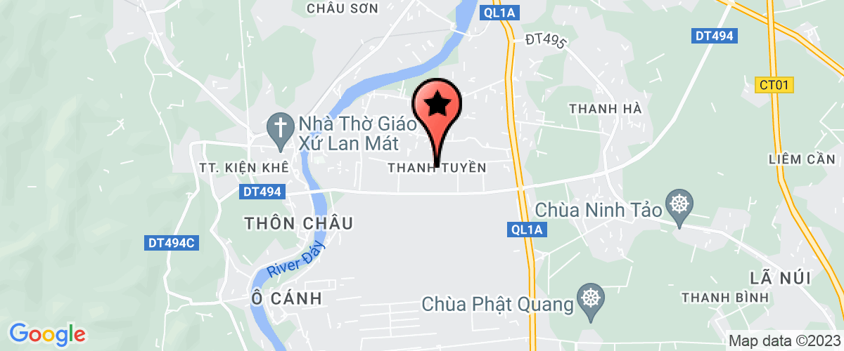 Bản đồ đến địa chỉ Công ty cổ phần công nghệ sinh học nông nghiệp Hà nam