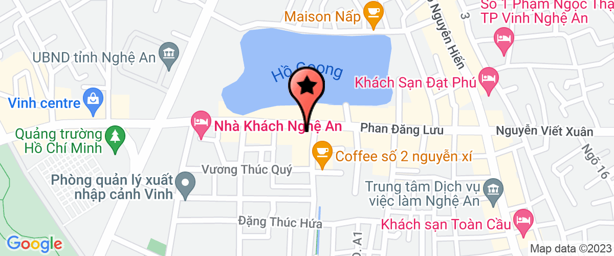 Bản đồ đến địa chỉ Chi Nhánh Công Ty CP Cấp Nước Nghệ An - Xí Nghiệp Xây Lắp Chống Thất Thoát Nước