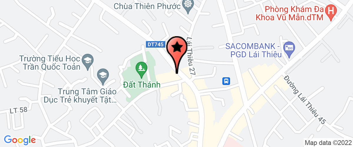 Bản đồ đến địa chỉ Công Ty TNHH Một Thành Viên Đại La Thiên Phúc