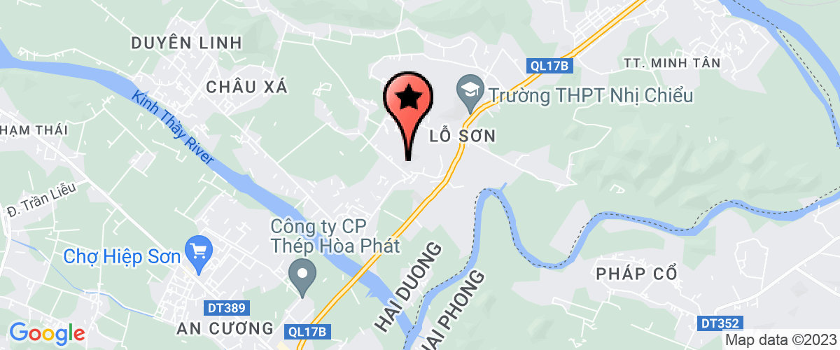 Bản đồ đến địa chỉ Công ty TNHH Một thành viên sản xuất, thương mại Hùng Dũng