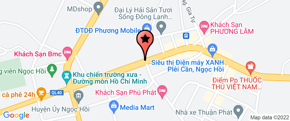 Bản đồ đến địa chỉ Công Ty TNHH Vỹ Hoàng Kon Tum