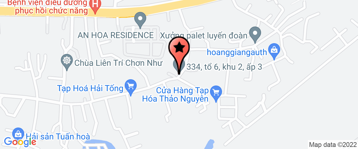 Bản đồ đến địa chỉ Công Ty TNHH Một Thành Viên Hồ Nguyên Thảo