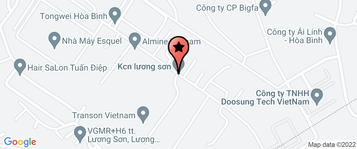 Bản đồ đến địa chỉ Tập đoàn Shimizu Nhật Bản- Thầu chính TK&XD nhà máy Nissin Manufactu ring Việt Nam tại KCNLS- HB
