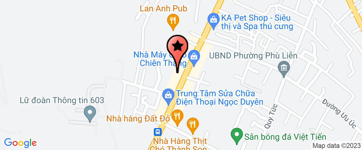 Bản đồ đến địa chỉ Công ty trách nhiệm hữu hạn thương mại và vận tải Hải Hiệp