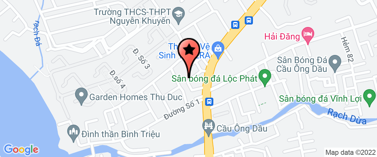 Bản đồ đến địa chỉ Công Ty TNHH Sieva