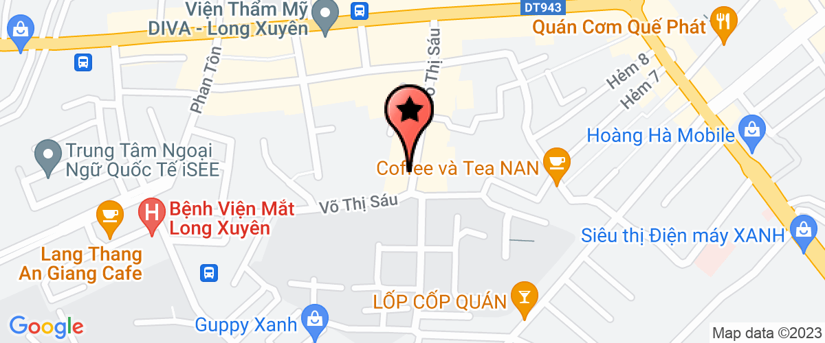 Bản đồ đến địa chỉ Chi Nhánh Công Ty Trách Nhiệm Hữu Hạn Thịnh Phát Cửu Long - Quán Today Coffee House