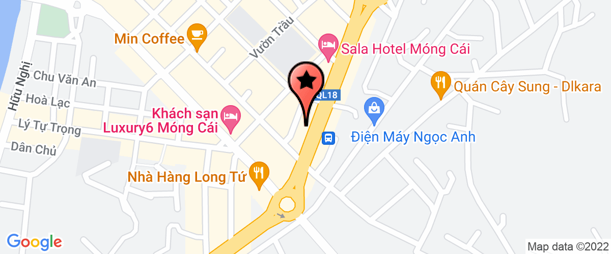 Bản đồ đến địa chỉ Công Ty TNHH Hương Giang Móng Cái