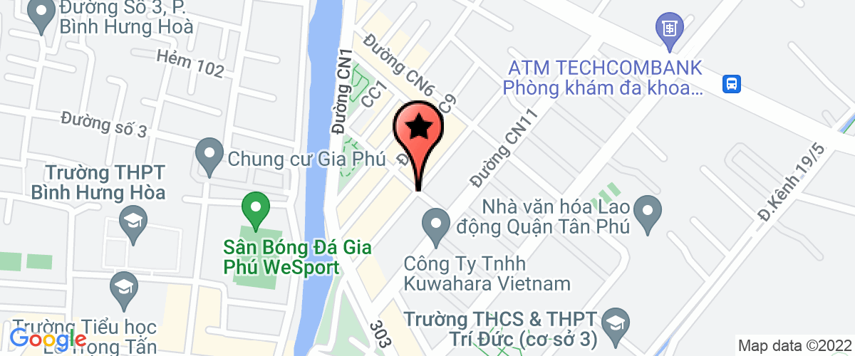 Bản đồ đến địa chỉ Cty TNHH Một Thành Viên Thành Hồng