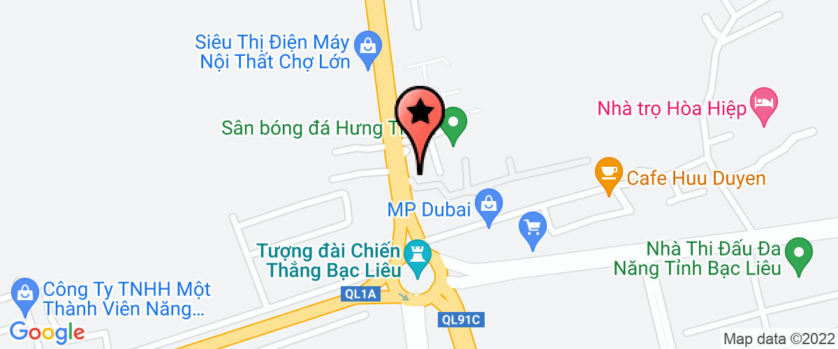 Bản đồ đến địa chỉ Trung Tâm Phát Triển Công Nghệ Xanh Bạc Liêu