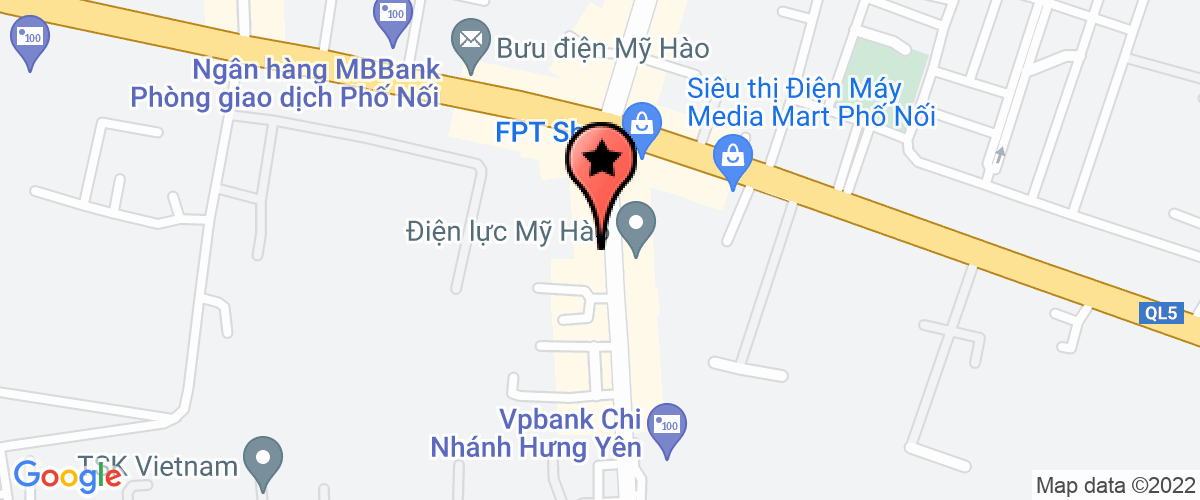 Bản đồ đến địa chỉ Công Ty TNHH Sản Xuất Công Nghệ Mới Môi Trường Xanh Hưng Yên