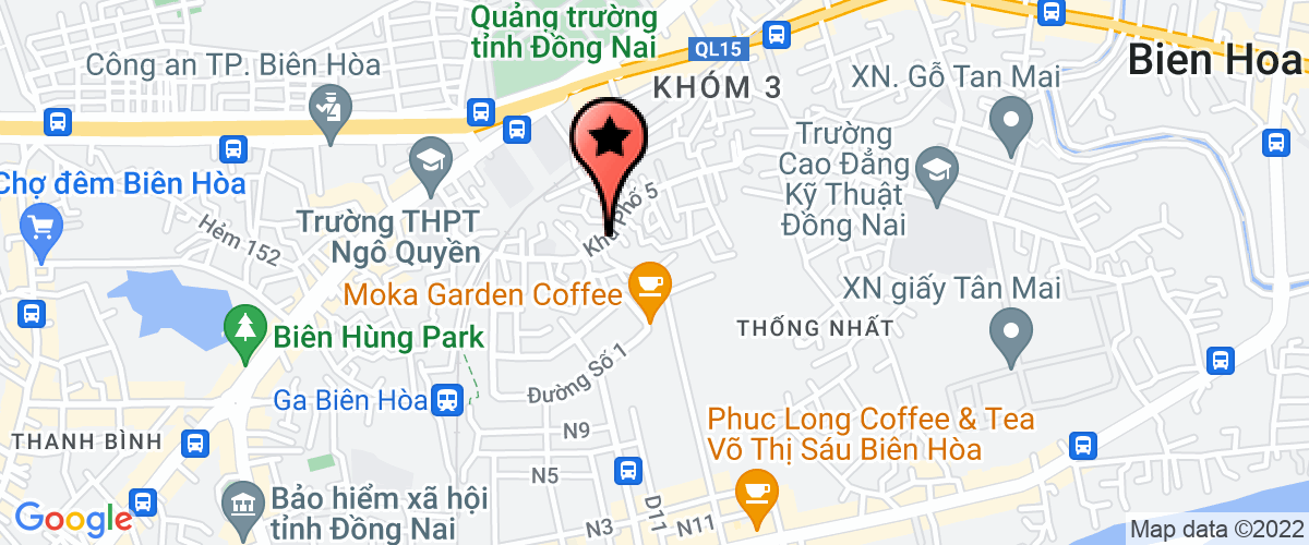 Bản đồ đến địa chỉ Bưu Điện Thị Xã Tân Uyên - Bưu Điện Tỉnh Bình Dương