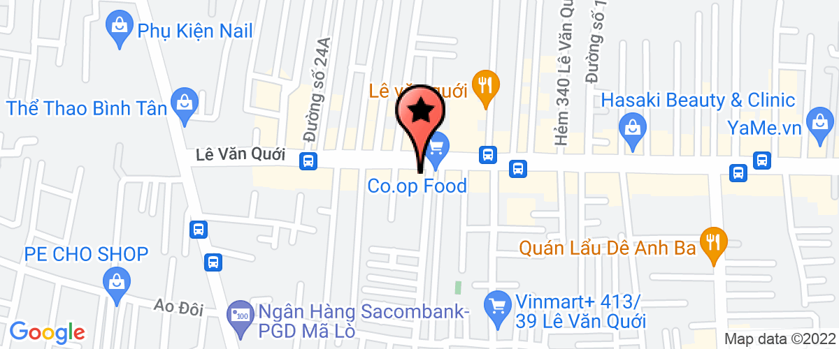 Bản đồ đến địa chỉ Công Ty TNHH Dịch Vụ Nhà Hàng Phòng Ghi Âm Thúy Hà