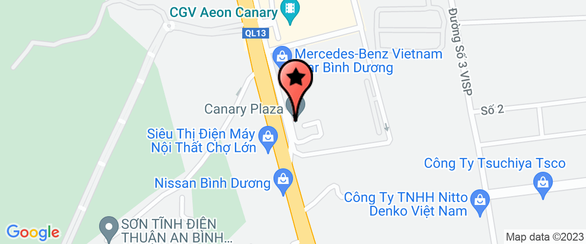 Bản đồ đến địa chỉ Chi Nhánh Công Ty TNHH Thương Mại Và Dịch Vụ Thực Phẩm Goldstar Tại Bình Dương
