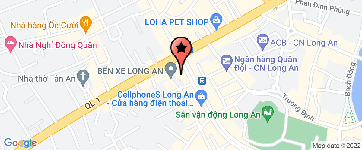 Bản đồ đến địa chỉ Ngân Hàng Thương Mại Cổ Phần Phương Nam - Chi Nhánh Long An