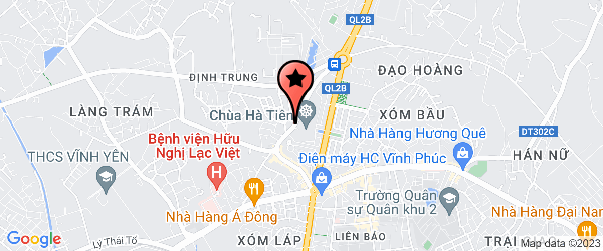 Bản đồ đến địa chỉ Công Ty CP Thương Mại Và Du Lịch Hoàng Ninh - Văn Phòng Đại Diện Tại Vĩnh Phúc